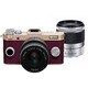Q-S1 ダブルズームキット シャンパンゴールド×バーガンディー 027 [ボディ＋交換レンズ「PENTAX-02 STANDARD ZOOM」「PENTAX-06 TELEPHOTO ZOOM」]