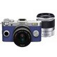 Q-S1 ダブルズームキット ブライトシルバー×ロイヤルブルー 034 [ボディ＋交換レンズ「PENTAX-02 STANDARD ZOOM」「PENTAX-06 TELEPHOTO ZOOM」]