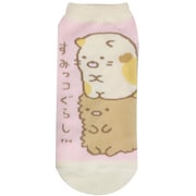 SXSOC460 [キャラックス すみっこぐらし ねこ＆とんかつ ピンク×イエロー 約22～24cm]