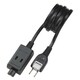 ACアダプター用タップ 1P 1m WAC-1001B(BK)