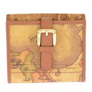 二つ折り財布 ダブルホック 地図柄 W007/6000