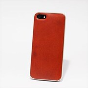 RSL-IP5OR-PG [iPhone 5/5s用 リアル レザーケース カバー オレンジ]
