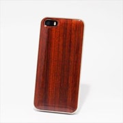 RSW-IP5PA-HG [iPhone SE/5s/5用 リアル ウッデンケース カバー パドゥーク クリア磨き仕上げ]