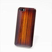 RSW-IP5ZB-SG [iPhone SE/5s/5用 リアル ウッデンケース カバー ゼブラウッド ブラウンサンバースト]