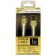 2.4A充電対応パワーケーブル for Lightning ゴールド PNCL-SG
