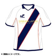 SJ0080 [定番タスキライン プラクティスシャツ XL ホワイト×ネイビー/001]