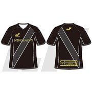 SJ0080 [定番タスキライン プラクティスシャツ XL ブラック×チャコール/218]