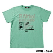 G492476 [キャプテン翼×gol. Tシャツ 挑戦状 メンズ M ミントグリーン/041]