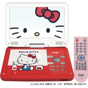 ポータブルDVDプレーヤー 10インチ ハローキティ レッド ADP-1000HKTR