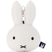 ブルーナ miffy シンプルカラーズキルト リール付きパスケース ホワイト [キャラクターグッズ]
