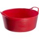 Tubtrugs Shallow 15L Red [タブトラッグス ゴムバケツ シャロー 15L レッド]