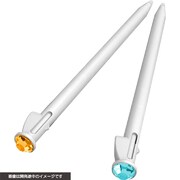 ラインストーンタッチペン イエロー×スカイブルー [3DS LL用]