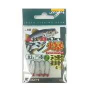 038005 [645 アジ爆ジグヘッド0.2g レッド 8号 フック]
