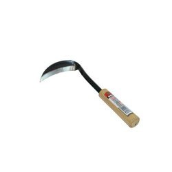 草取り鎌 スチール 柄 天然木 重量165g 金象印 鍛造草取り鎌