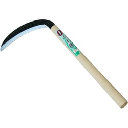 うす鎌 スチール 柄部 天然木 重量200g 宝長久 うす鎌 195mm