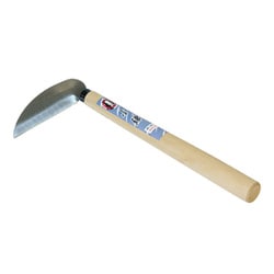 小鎌 ステンレス 柄部 天然木 重量130g 宝長久 ステンレス 小鎌