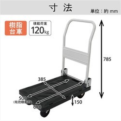 浅香工業 金象印 プラキャリーラック ライト君 ブラック 184908