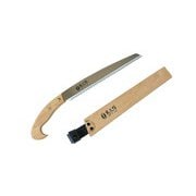 宝長久寛文作 二段目剪定鋸替刃式 270 [スチール グリップ・鞘部 天然木 重量290g]