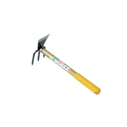スチール 柄部 天然木 グリップ部 樹脂 重量285g 象 片手鍬 イカ型 300mm椎柄 グリップ付