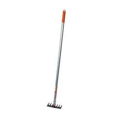 柄尻のグリップ部 オレンジ 重量550g 象 アルミパイプ柄 全鋼ジュニア 削りレーキ