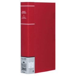 フォトグラフィリア L判 3段 360枚収納 レッド PHL1036R