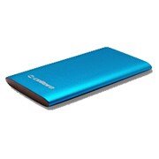 大容量薄型フラット6000mAh USBポート(USB出力：2ポート 最大合計：3.1A)＋Micro USB×1 ブルー EP6000F-BL