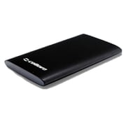 大容量薄型フラット6000mAh USBポート(USB出力：2ポート 最大合計：3.1A)＋Micro USB×1 ブラック EP6000F-BK