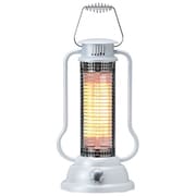 電気暖房 ミニハロゲンヒーター Lantern 300W 転倒OFFスイッチ パールホワイト AMH-380-WH