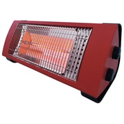電気暖房 2WAYカーボンヒーター 400W 転倒OFFスイッチ カーマインレッド ACH-664-RD
