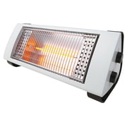 電気暖房 2WAYカーボンヒーター 400W 転倒OFFスイッチ ピュアホワイト ACH-664-WH