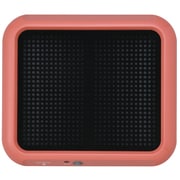 電気暖房 フットヒーター 100W 4時間自動OFF コーラルピンク AFH-107-PK