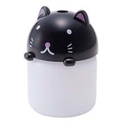 加湿器(超音波式) 車載 USB対応 アニマル加湿器 適用床面積1畳未満 くろねこ HF-1419KN