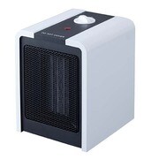 電気暖房 コンパクトファンヒーター CUBE（キューブ） ホワイト CH-1428WH