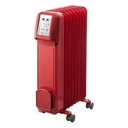 電気暖房 マイコン式オイルヒーター Hidamari レッド OH-1430RD