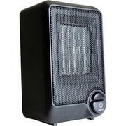 コンパクトPTCセラミックヒーター 600W 転倒時電源OFF ブラック WGCH133BK