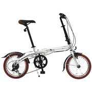 折りたたみ自転車 ノーパンクタイヤ 16型 外装6段変速 ポリッシュ FDN-CC166AL