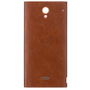 SB-SA40-BTFL BR [バッテリーカバーレザータッチ for AQUOS CRYSTAL ブラウン]