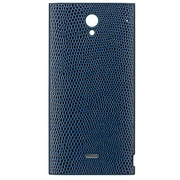 SB-SA40-BTFL NV [バッテリーカバーレザータッチ for AQUOS CRYSTAL ネイビーリザード]
