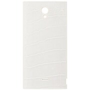 SB-SA40-BTFL WH [バッテリーカバーレザータッチ for AQUOS CRYSTAL ホワイトクロコ]