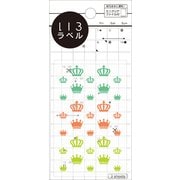 いろラベル 王冠 クリア herb（ハーブ） 3シート ML131