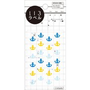 いろラベル いかり クリア marine（マリン） 3シート ML135