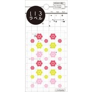 いろラベル フラワー クリア garden（ガーデン） 3シート ML136