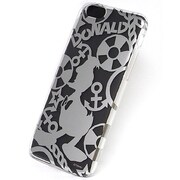 カスタムカバー [iPhone 6/6s用ケース ディズニー ドナルド シルエット シルバー]
