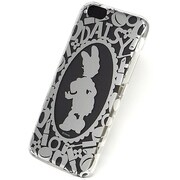 カスタムカバー [iPhone 6/6s用ケース ディズニー デイジー シルエット シルバー]