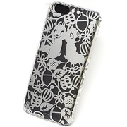 カスタムカバー [iPhone 6/6s用ケース ディズニー チップ&デール シルエット シルバー]