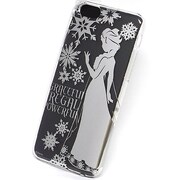 カスタムカバー [iPhone 6/6s用ケース ディズニー アナと雪の女王 シルエット シルバー]