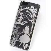 カスタムカバー [iPhone 6/6s用ケース ディズニー アリス シルエット シルバー]