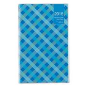 2015年版手帳 ノートタイプダイアリー チェックブルー NS-001-15CB