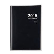 2015年版 A6 ロジカルダイアリー ポケット ブラック DU-A603V-15D