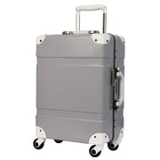 WORLD TRUNK PC100%軽量細フレーム4輪トランクケース 55cm 51L グレー 7600-55GY